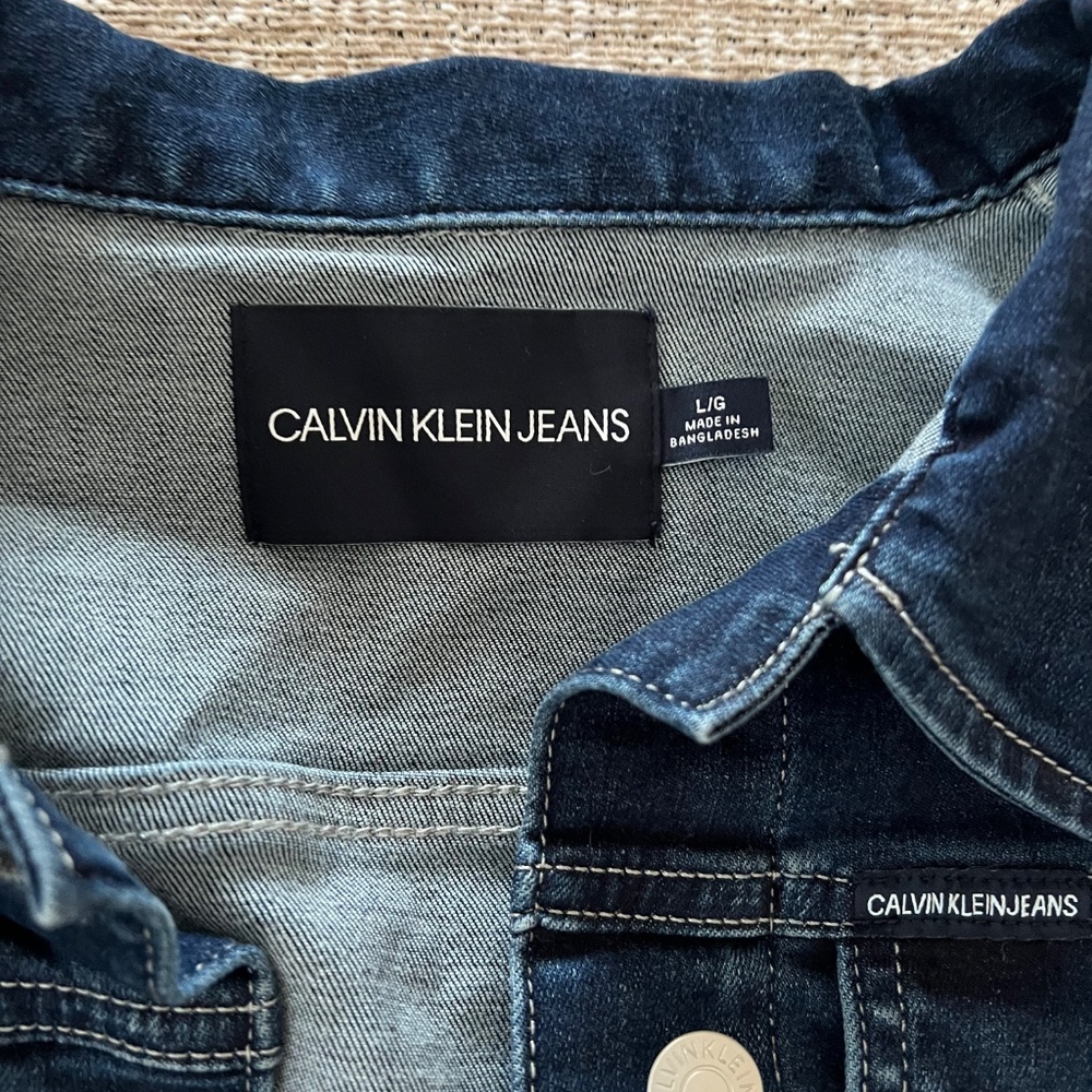Calvin Klein Jean jacket NWOT - Picture 2 of 3